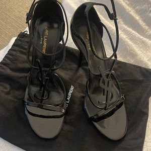 Authentic Black Saint Laurent heels size 40